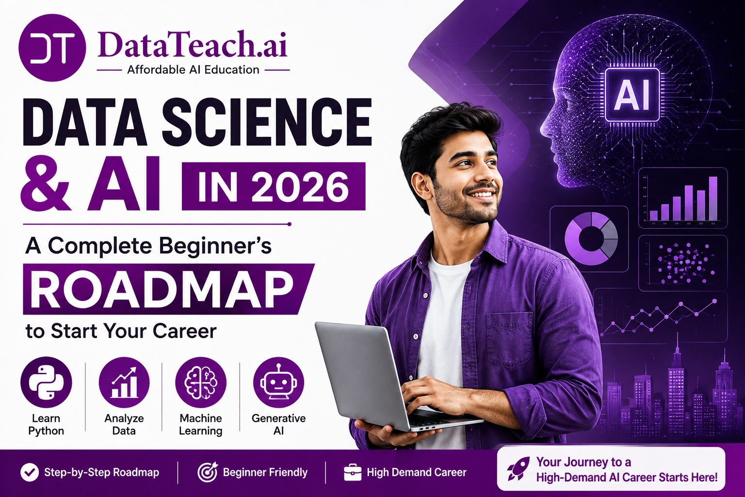 Data Science & AI in 2026: A Complete Beginner’s Roadmap to Start Your Career
